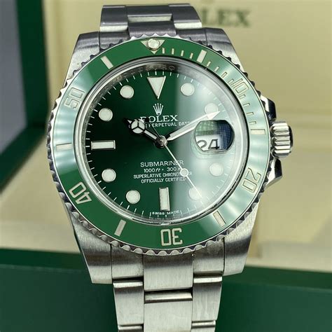 rolex submariner green hulk increase in value